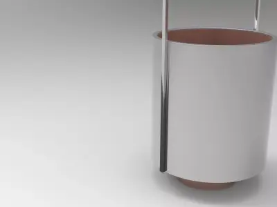 Chene Oil Lamp Low-poly 3D model