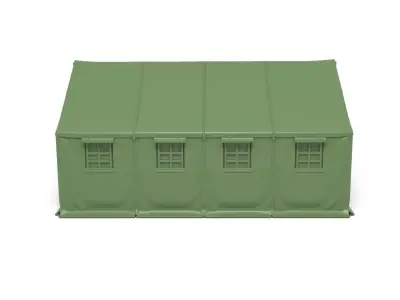 Military tent 3D print model
