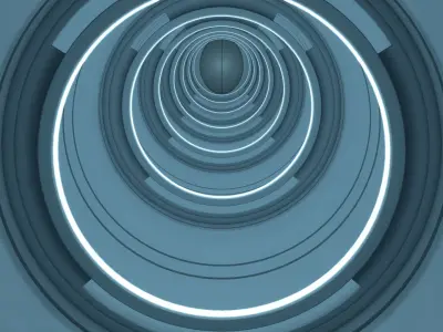 Sci Fi Tunnel  3D model get