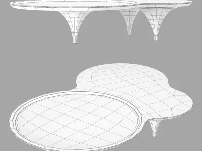 roche bobois drop cocktail table 3D model