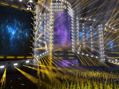 Concert Stage Arena 3D model