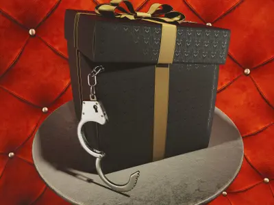 Christmas Adult Store Showcase 3D model