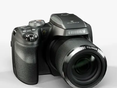 Fujifilm FinePix S8200 bridge digital camera Low-poly 3D model