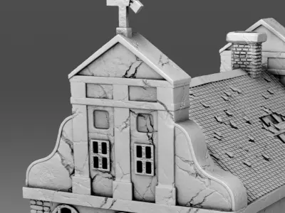 The abandoned church 3D print model