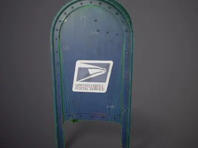 Mailbox - Gameready Asset Low-poly 3D model