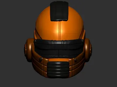 helmet high poly sculpt 3d printable ver 7 3D model 3D model