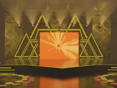 Event Concert Stage Design 3D model