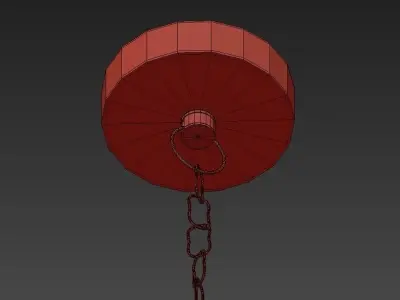 Frozen Glass Chandelier 33 3D model