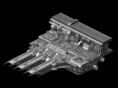 Space-terminal-spaceship 32 3D model
