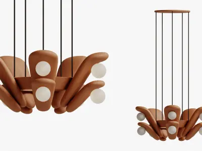 Clay Pendant Light 3D model