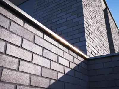 Dark grey brick wall texture Texture