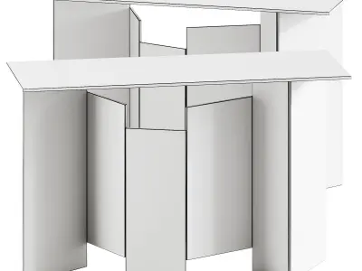 Tonelli Design METROPOLIS Rectangular console table 3D model