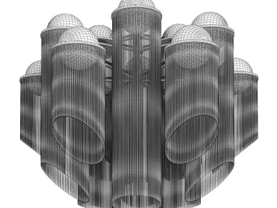 Corbett Celestial Chandelier Low-poly 3D model