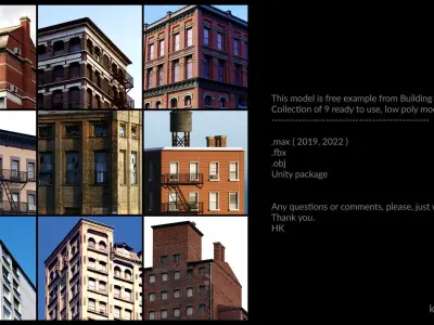 Free Building Model Free low-poly 3D model