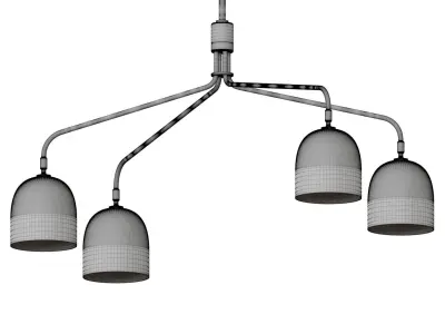 Howard Chandelier 4 Long Arm 3D model