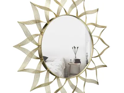 Sun Flower Wall Mirror OSP1930 3D model
