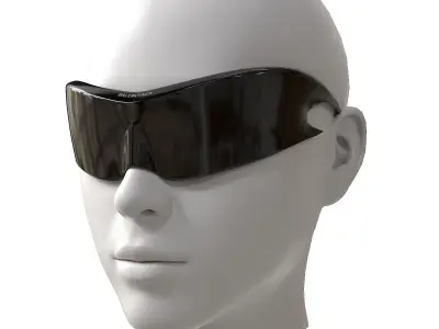 Balenciaga Speed Cat Sunglasses Low-poly 3D model