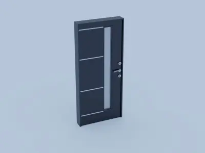 Exterior Door V1 100x230 Low-poly 3D model