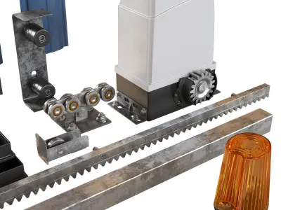 Sliding Gate Automation and Aaccessories 3D model
