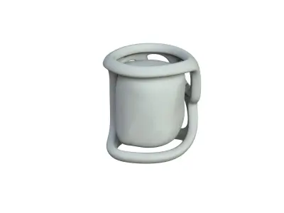 SciFi Shape Object Low Poly Low-poly 3D model 19