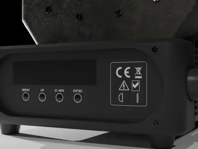 Lighting stadium-stage 3D model