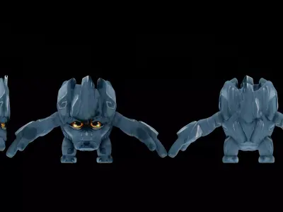 ROCK CHARACTER 3D model