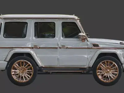 Luxury Mercedes G Wagon Rose Gold 3D Model Low-poly 3D model