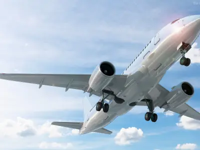  Passenger Aircraft Airbus A220-100 Detailed Cabin 