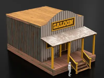 West Wild Home 15 Low-poly 3D model