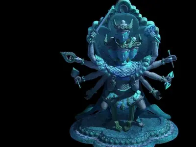 Demon Palace - Religion - Avalokitesvara 05 3D model