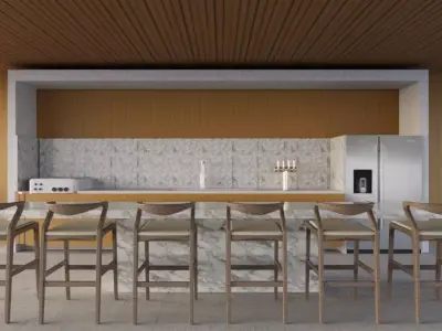 Exterior kitchen 3D model