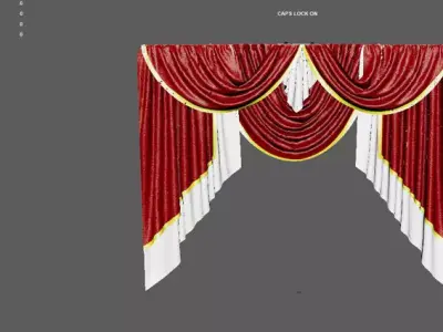 Theater Style Swag Set 3D model