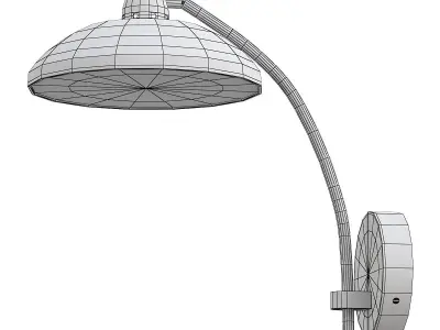 SAUCER wall lamp gold 3D model