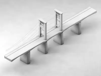 Ampera Bridge 3D model