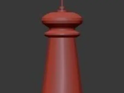 Untitled pendant lamp 3D model 2