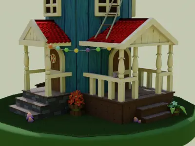  Moomin house 3d 3D model