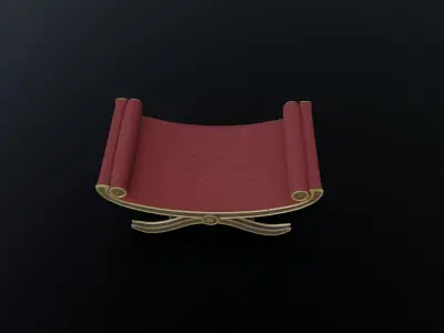 Window Seat Low-poly 3D model