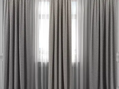 Curtain Set 298 3D model