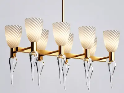 Chandelier Barovier Toso 3D model