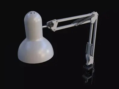 Desk Lamp Low-poly 3D model 17