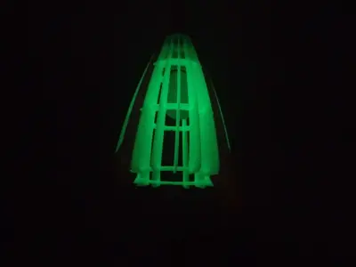 Moon Rocket Chandelier 3D print model