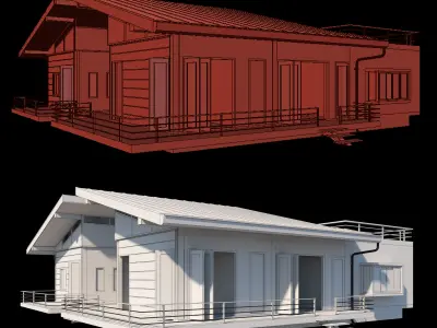 Tropical Vacation House 3D model