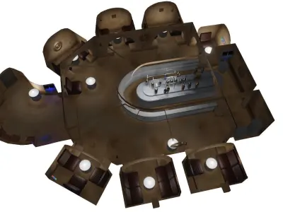 Star Wars Cantina Interior 3D model Low-poly 3D model