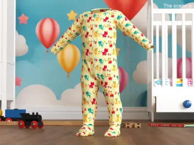  One Year Old Baby with Pajamas Collection 