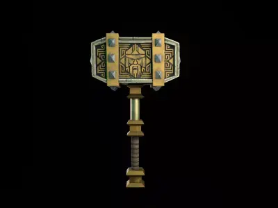Fantasy Old  Hammer 3D model