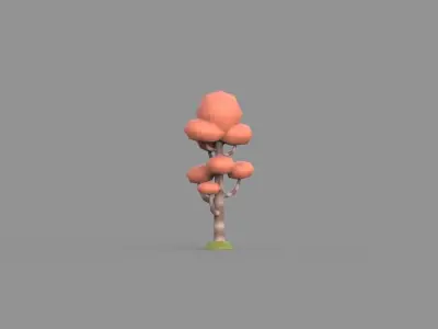 Low Poly tree collection Low-poly 3D model