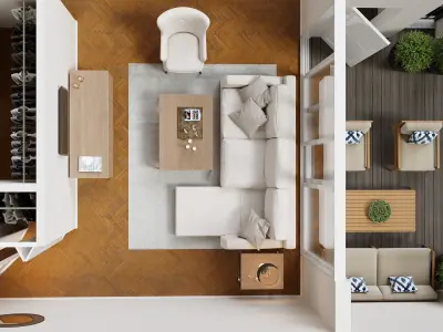 3D Floor Plan 01 3D model
