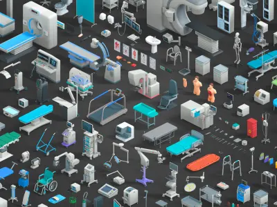 Medical Pack Low-poly 3D model