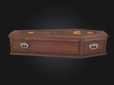 Vampires Rest  Eternal Slumber in Gothic Stone 3D model