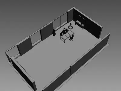 office interior md899 a10 3D model